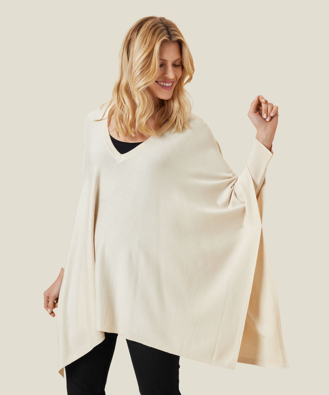 MASAI Whitecap Fosna Poncho Style Sweater 1002018-AW24