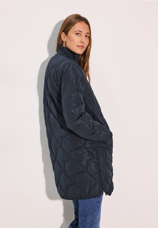 CECIL Dark Navy Blue Long Blouson Coat 101021