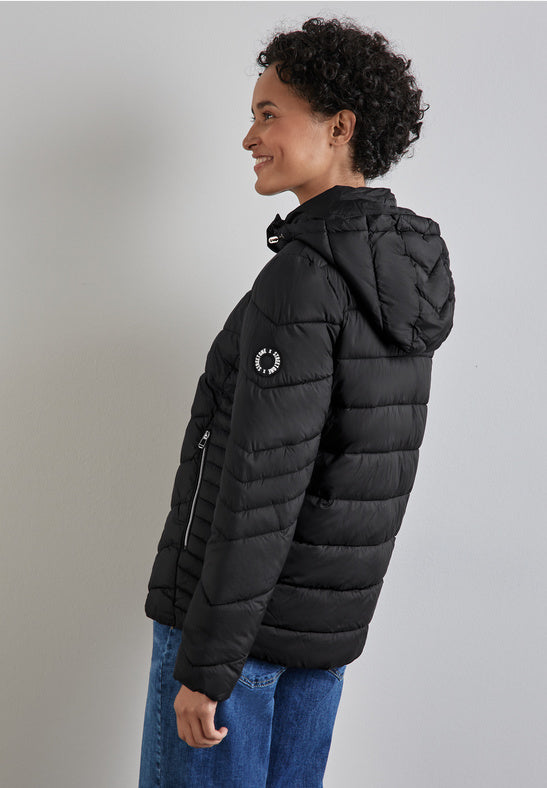 201969 Black Short Padded Jacket STREET ONE