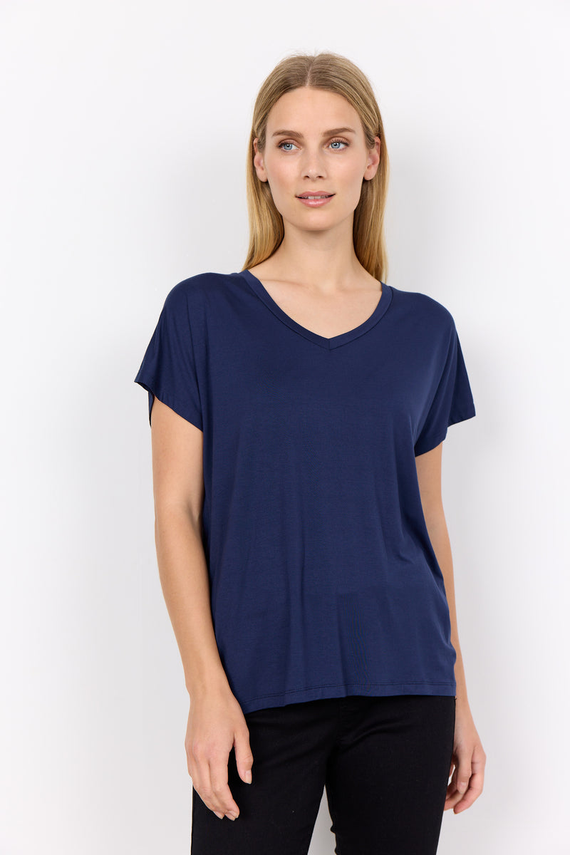 29028-AW24-A Blue Iris SC-Marcia 32 T Shirt Soya Concept