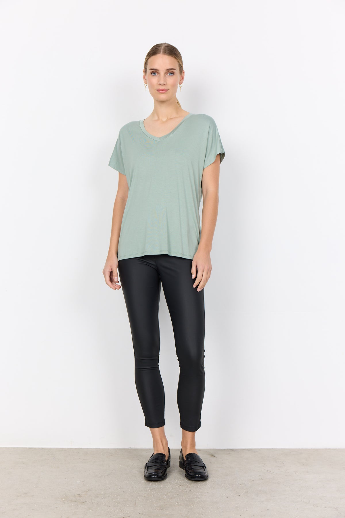 29028-SS25 Mineral Green SC-MARICA 32 T-SHIRT Soya Concept