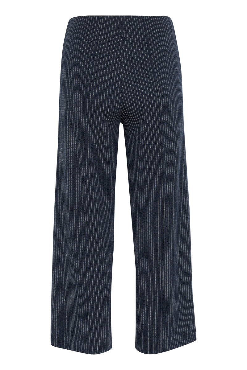 PART TWO Dark Navy Pinstripe ILisan Casual Trouser 30305656-A