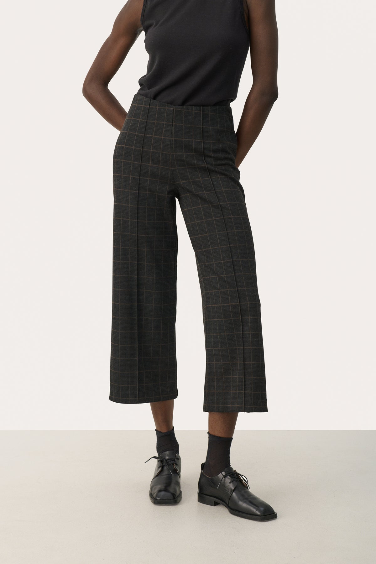 PART TWO Black Check ILisan Casual Trouser 30305656-A