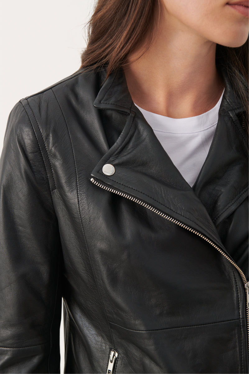 PART TWO Black Frances Leather Jacket 30305718