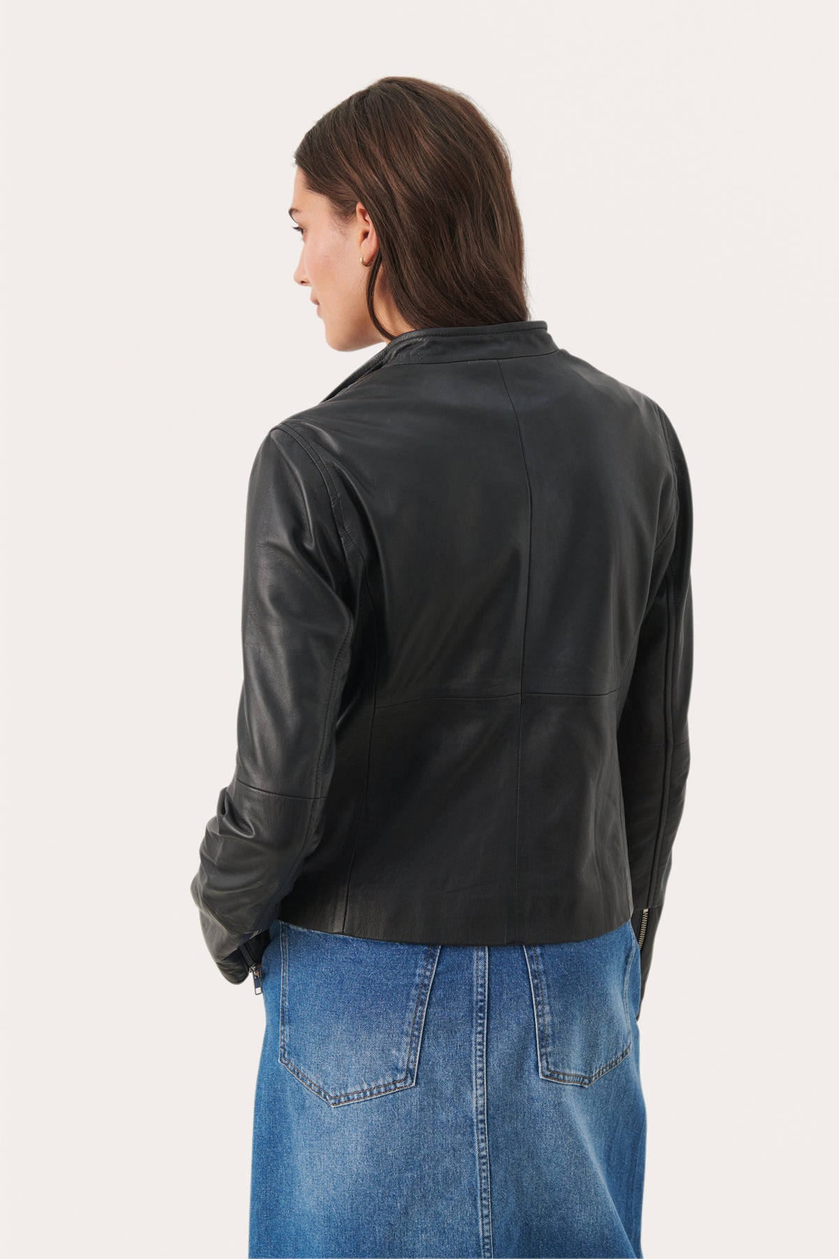 30305718 Black Frances Leather Jacket Part Two
