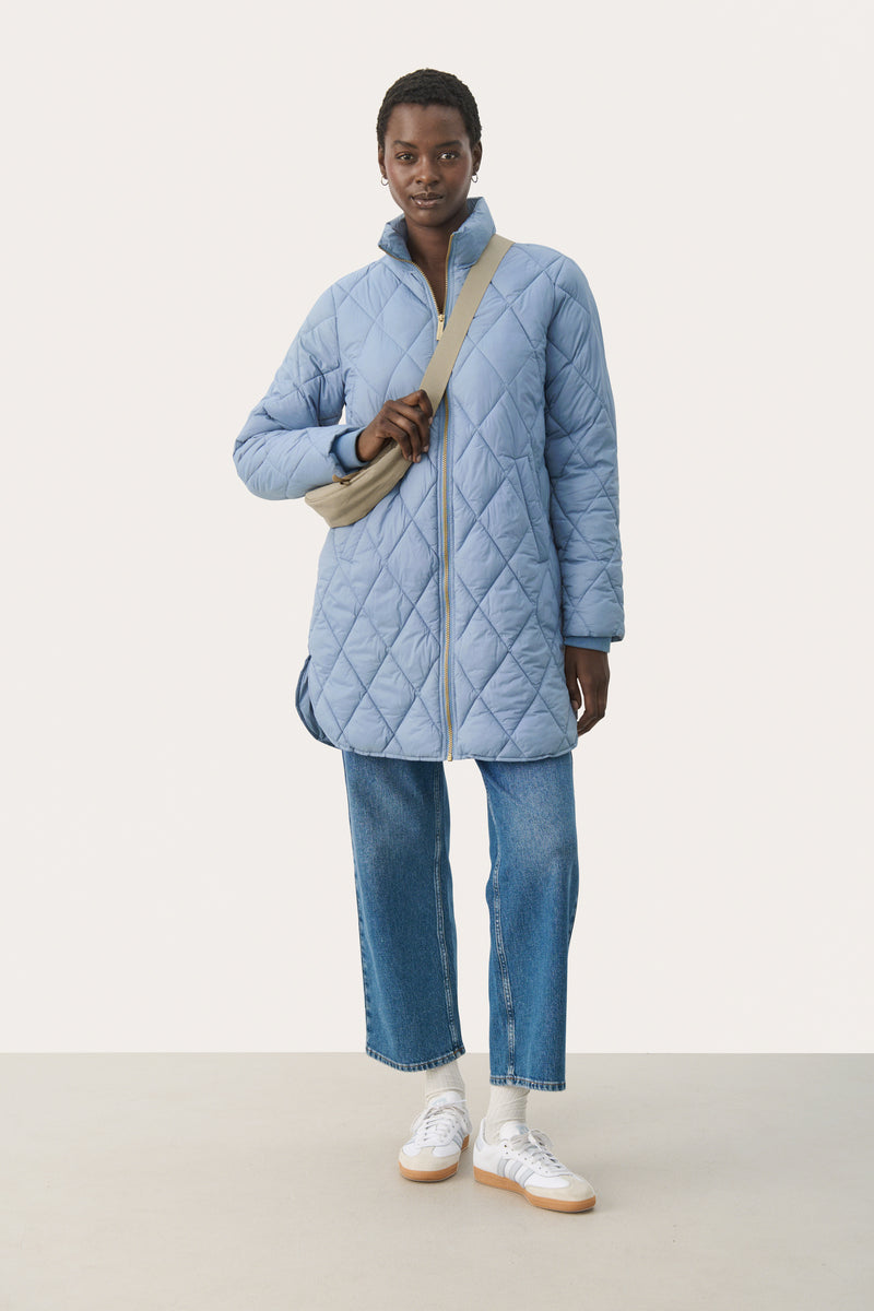 PART TWO Blue Windward Olilas Quilted Coat 30306108-A