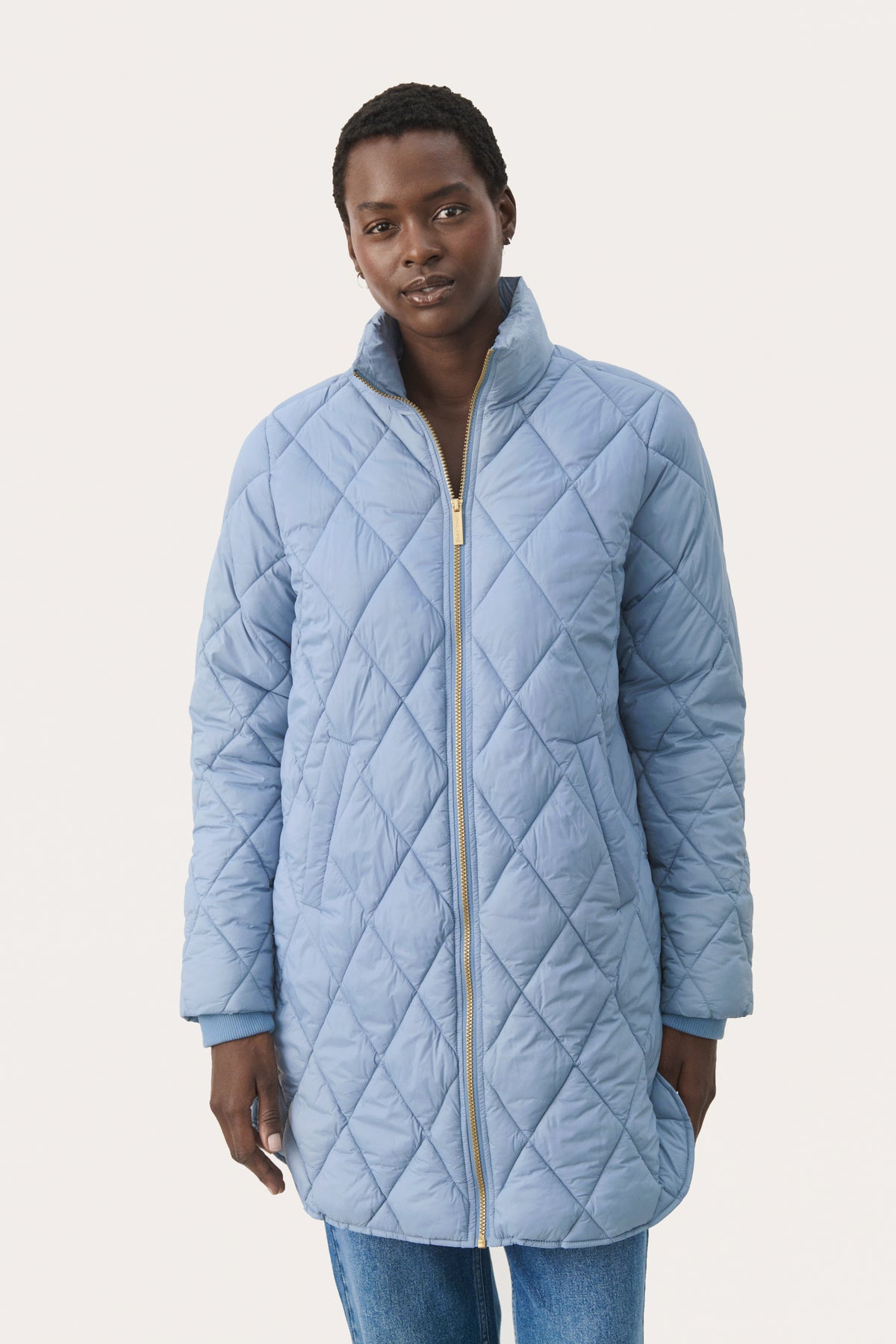 PART TWO Blue Windward Olilas Quilted Coat 30306108-A