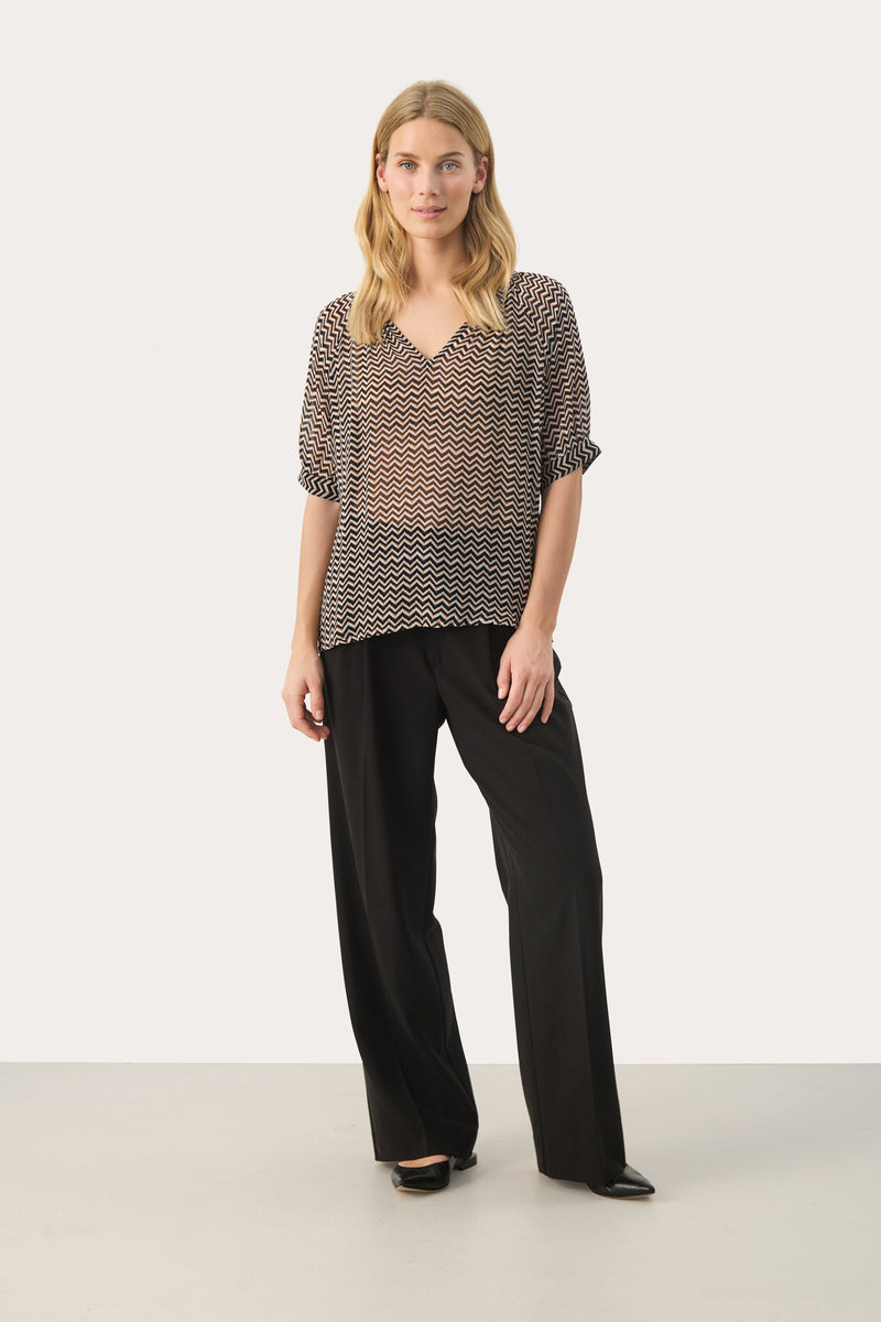 30307904-A Small Black Zig Zag Part Two Popsy Top
