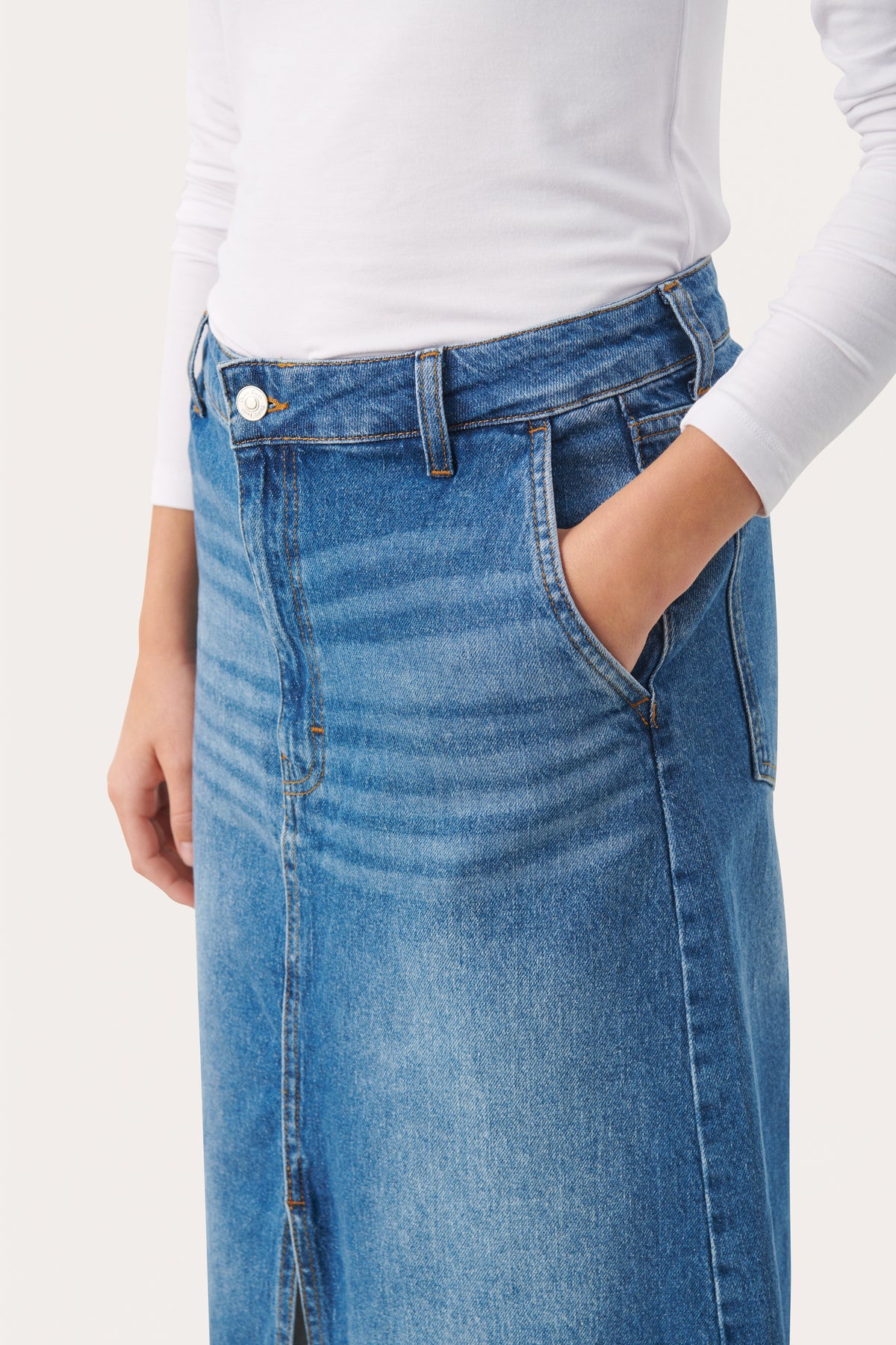 PART TWO Medium Blue Calia Denim Skirt 30307922