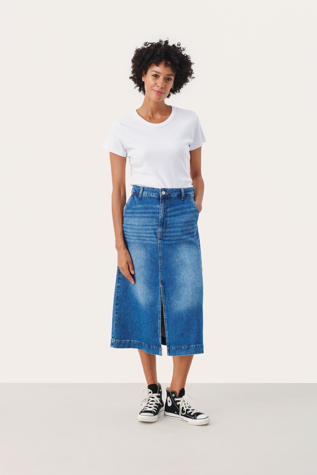 PART TWO Medium Blue Calia Denim Skirt 30307922