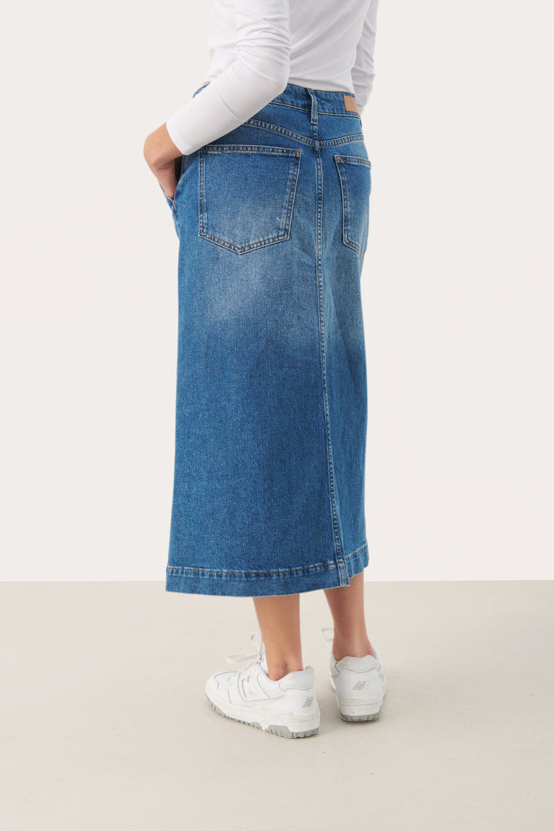 PART TWO Medium Blue Calia Denim Skirt 30307922