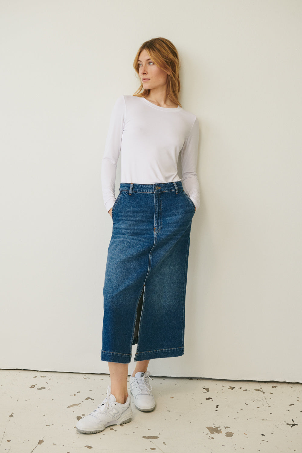 PART TWO Medium Blue Calia Denim Skirt 30307922