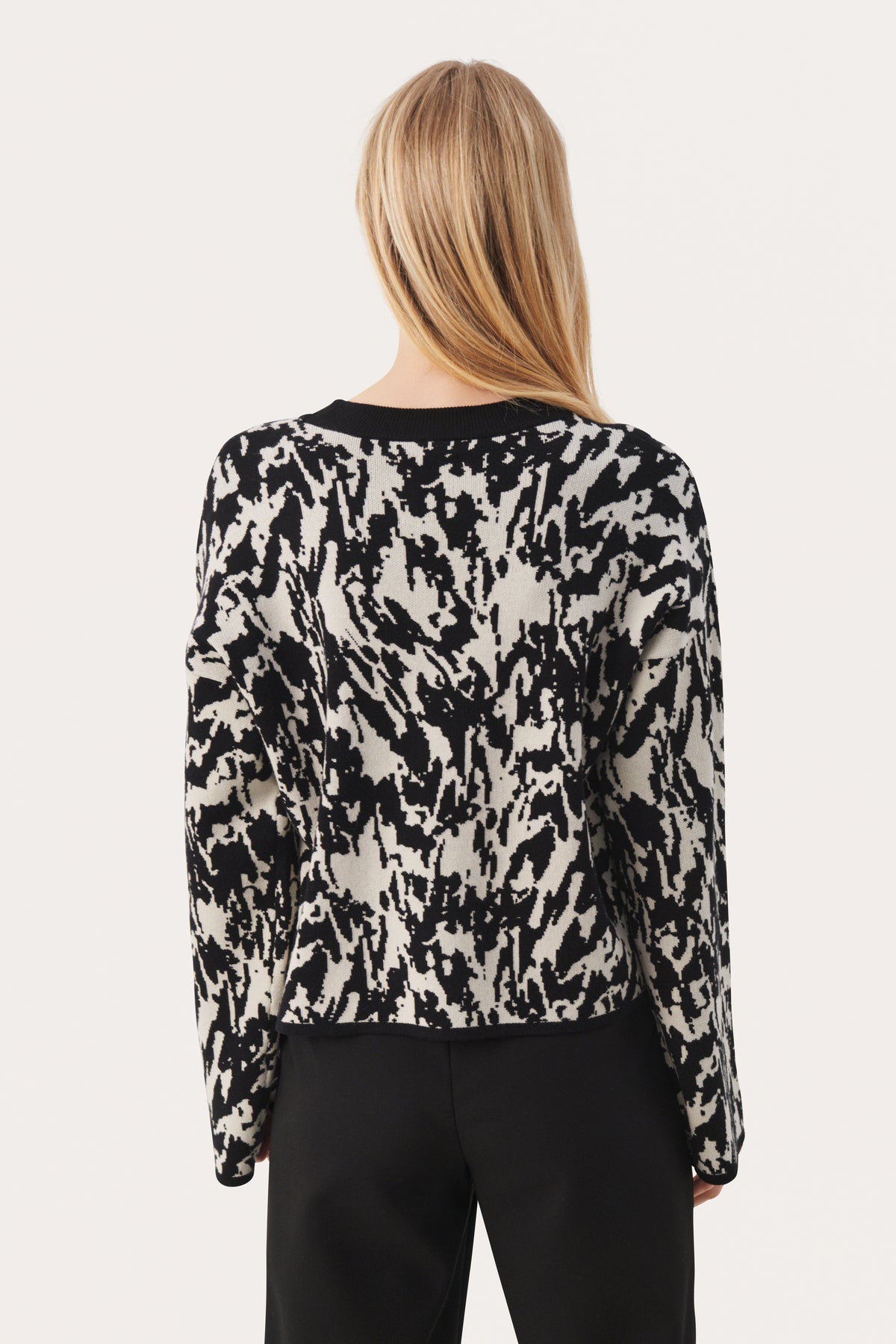 PART TWO Black Texture Jacquard Centa Pullover 30307972