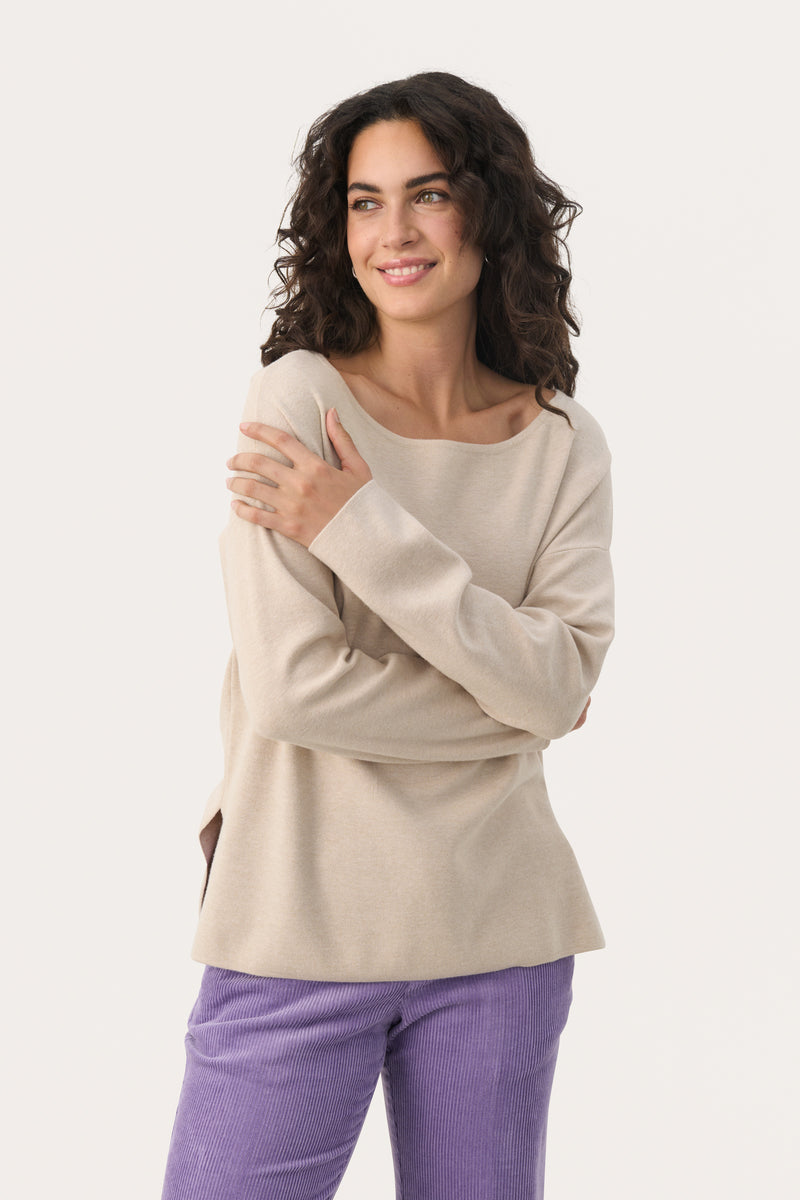 PART TWO French Oak Melange Klarra Pullover 30308208