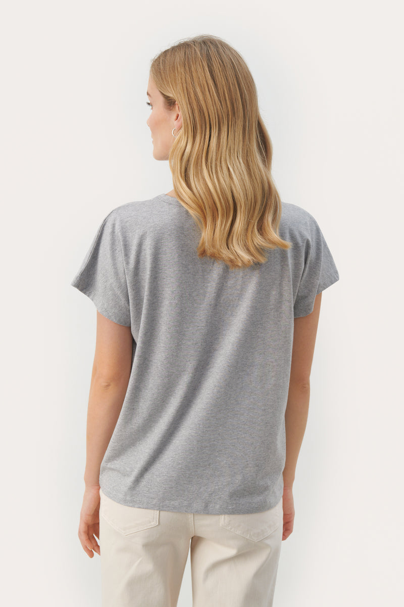 30308567 Grey Melange Evenye T-Shirt Part Two