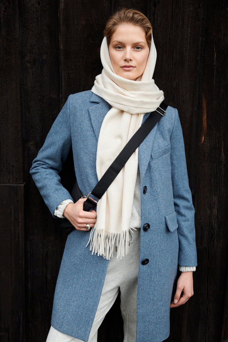 30308722 Windward Blue Part Two Crombie Style Coat