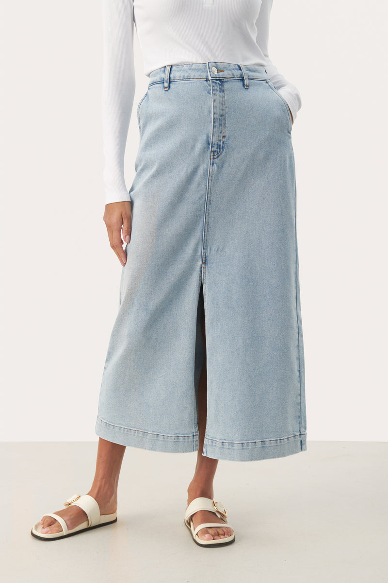 PART TWO Light Blue Denim Caliah Skirt 30308760