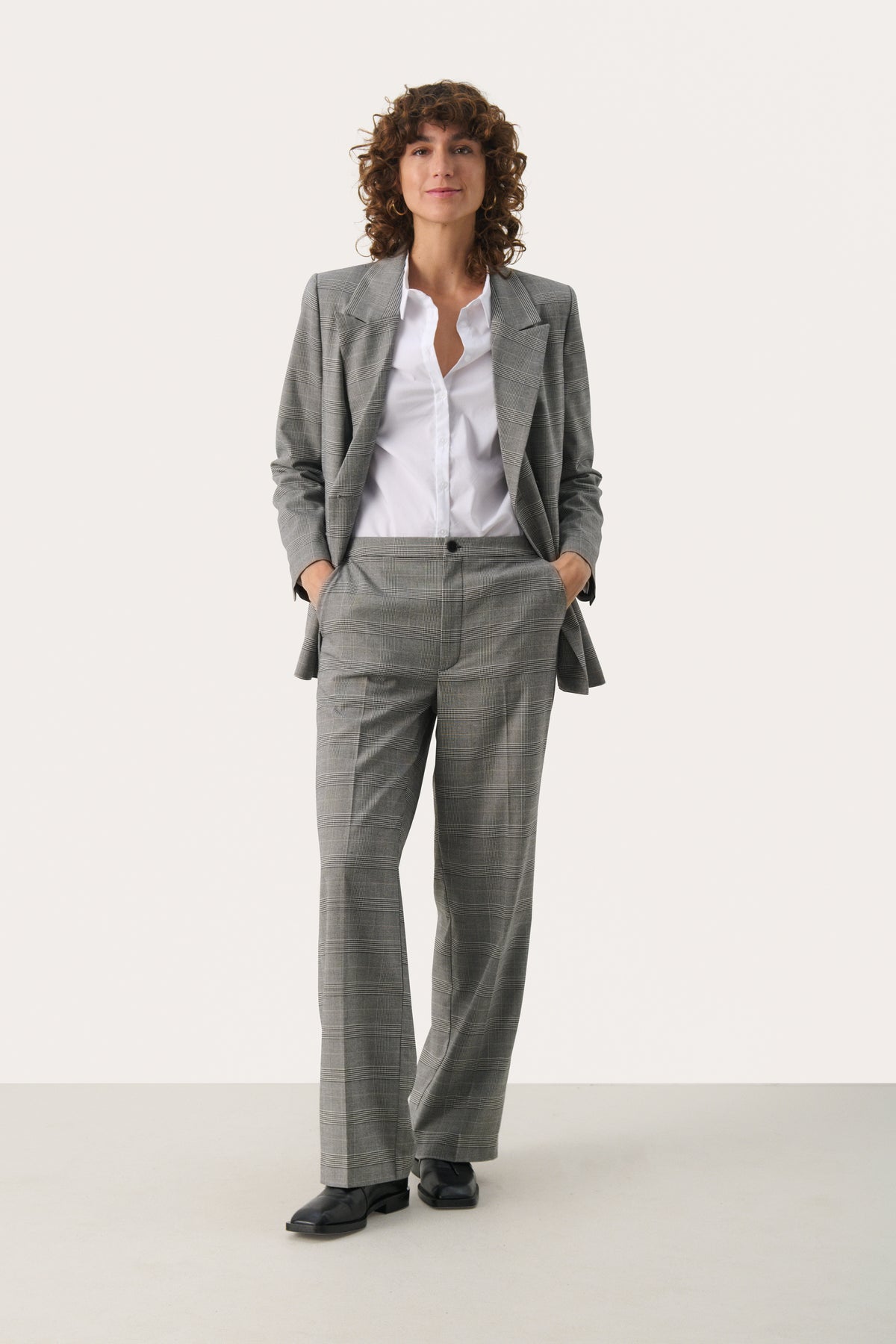 30308903 Grey Check Linora Trouser Part Two