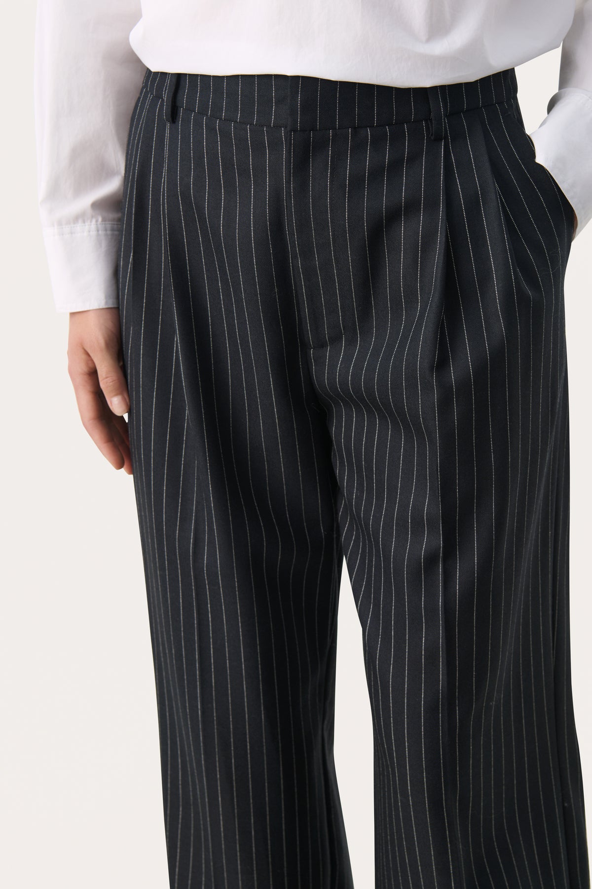 30308916 Dark Navy Pinstripe Cherra Trouser Part Two