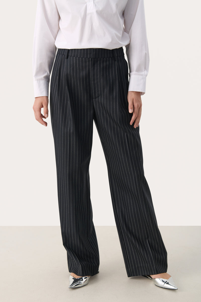 30308916 Dark Navy Pinstripe Cherra Trouser Part Two