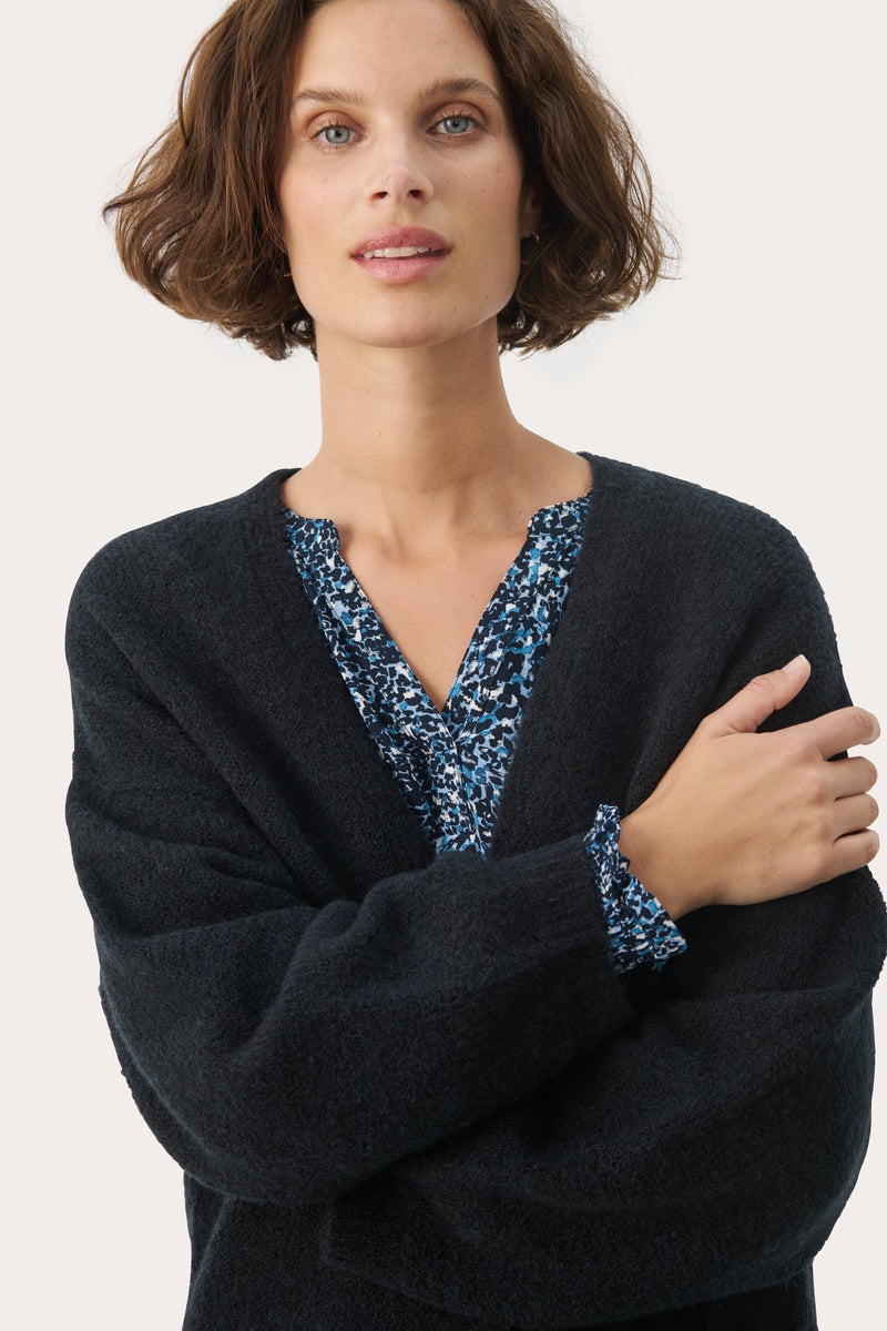 30309023-a DARK NAVY Rastina Cardigan Part Two