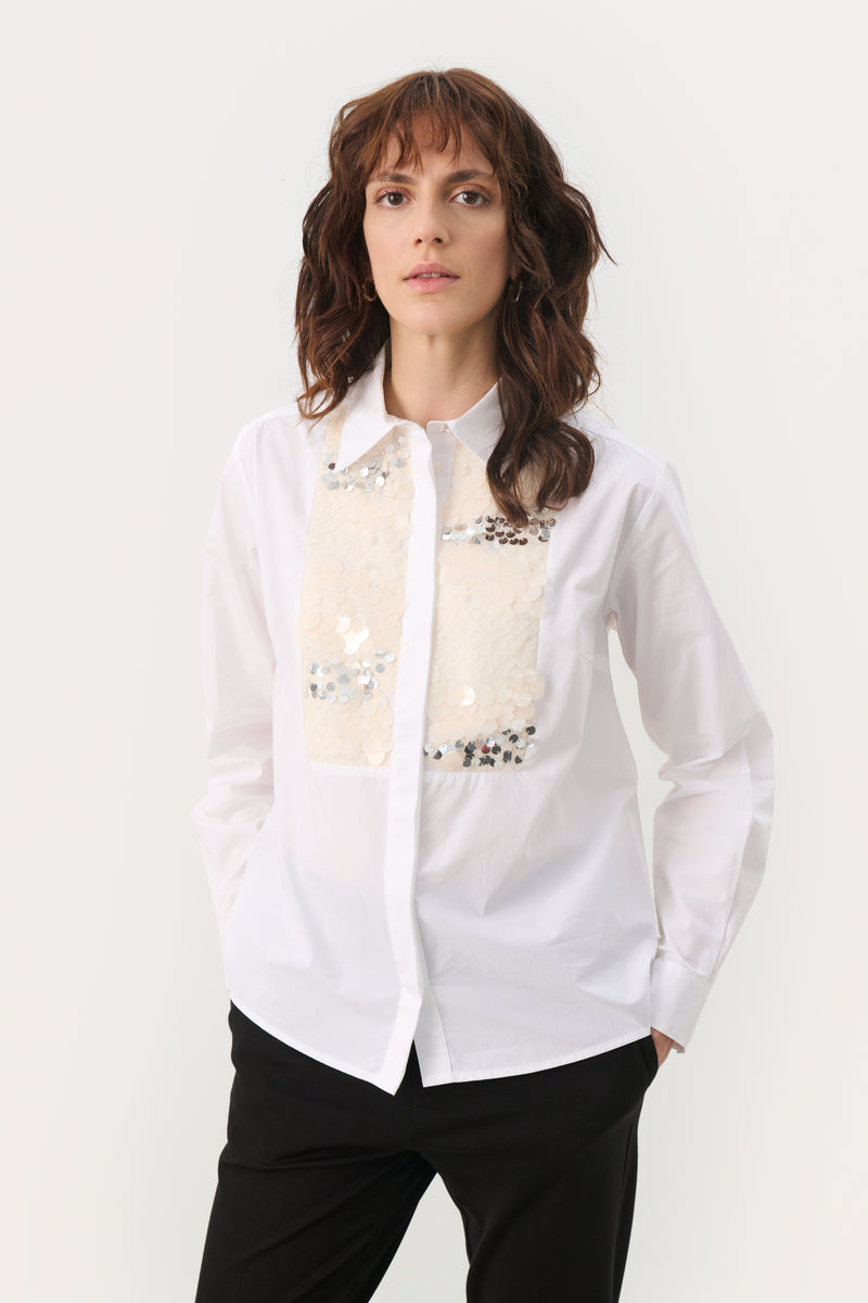 30309074 BRIGHT WHITE Maye Shirt Part Two