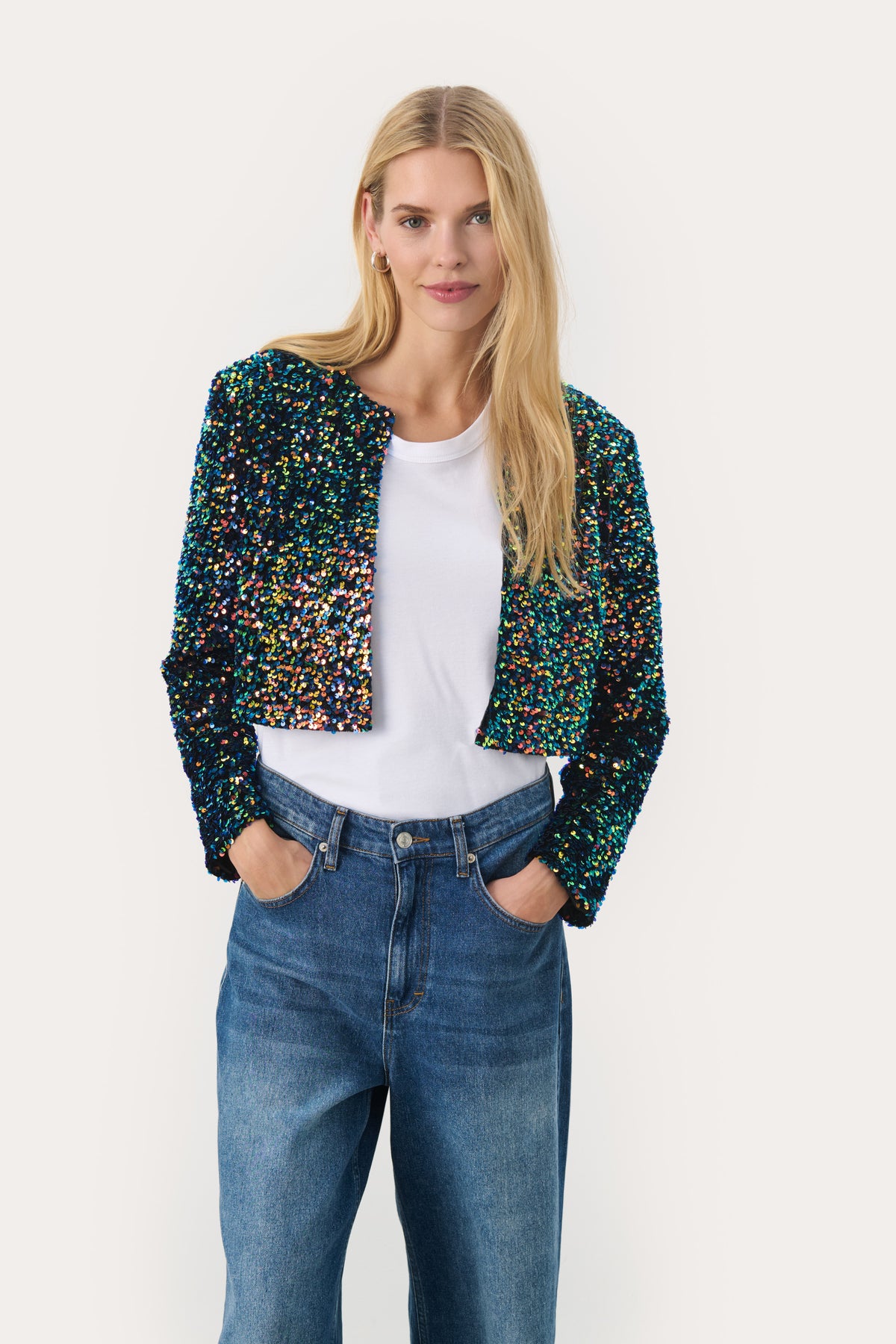 30309098 Multi Colour Marta  Sequin Jacket Part Two