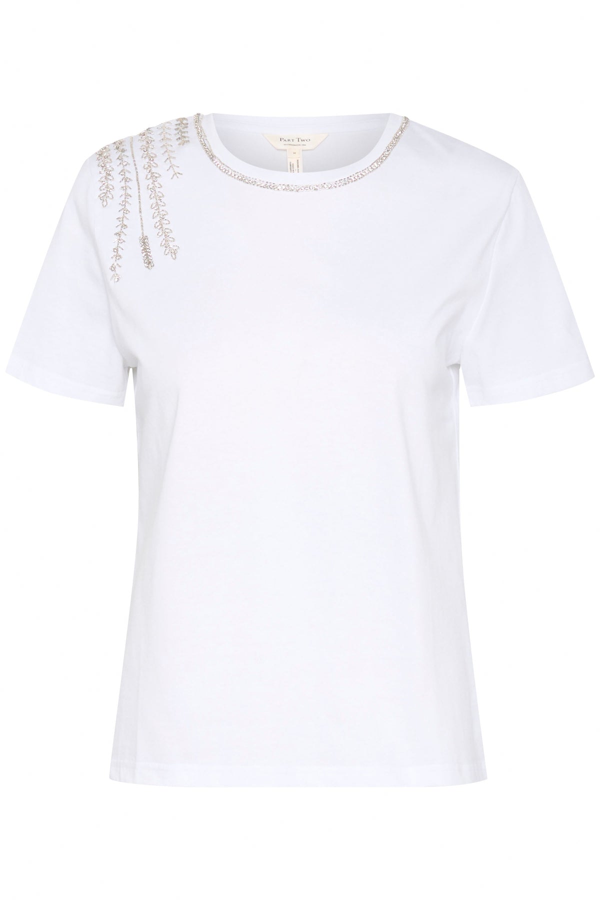 30309102 WHITE Maggi Delicate Embroidery T-Shirt Part Two