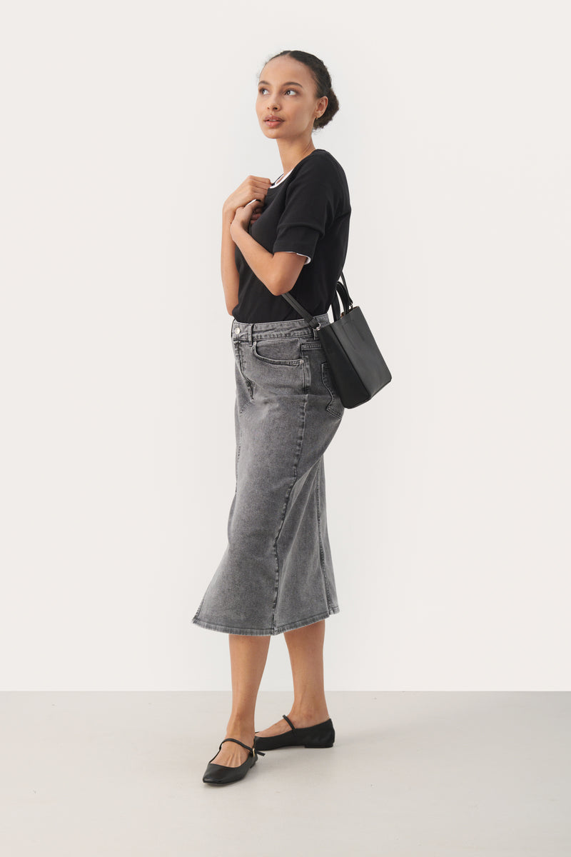 PART TWO Grey Denim Dilin Denim Skirt 30309133