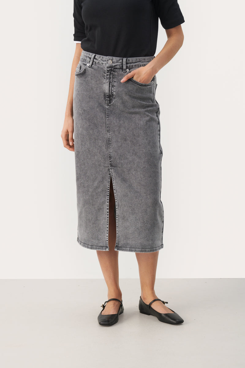 PART TWO Grey Denim Dilin Denim Skirt 30309133