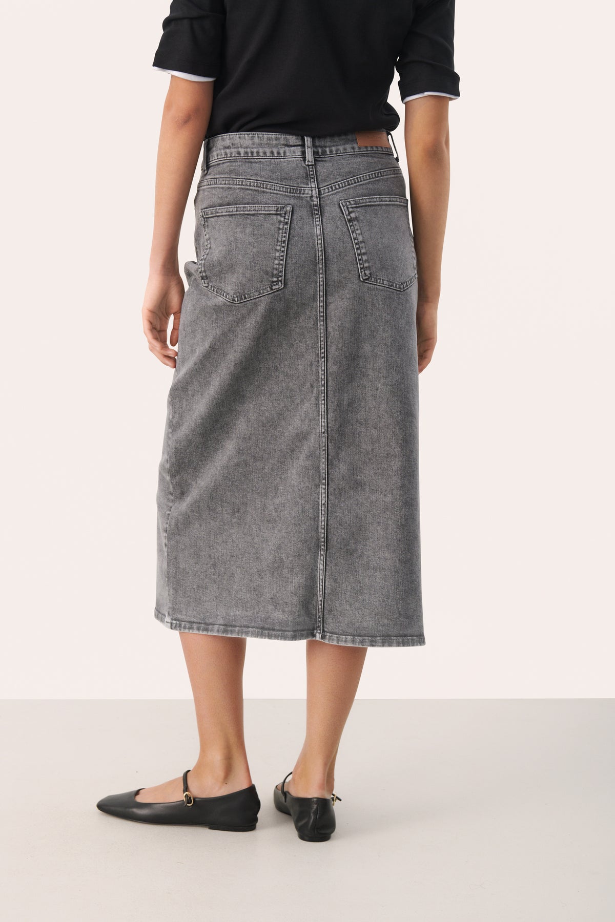 30309133 Grey Denim Dilin Denim Skirt Part Two