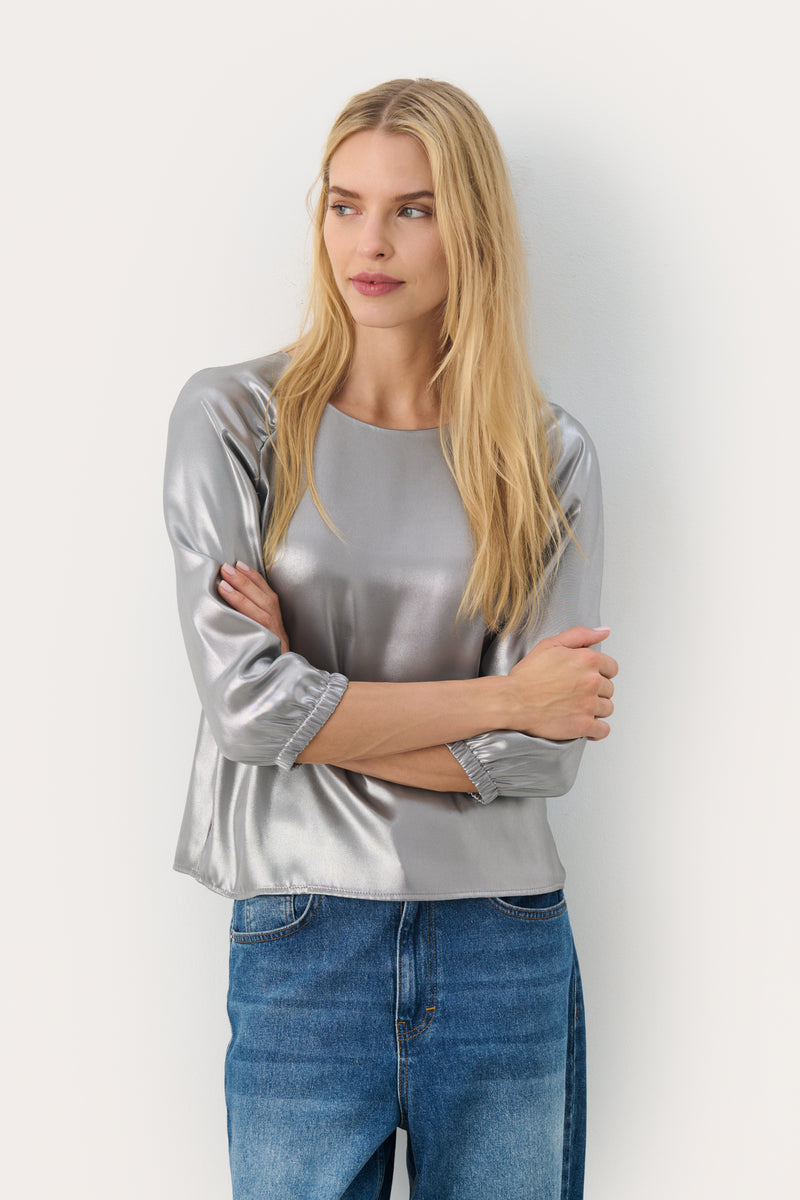 30309143 Silver Metallic Marica Blouse Part Two