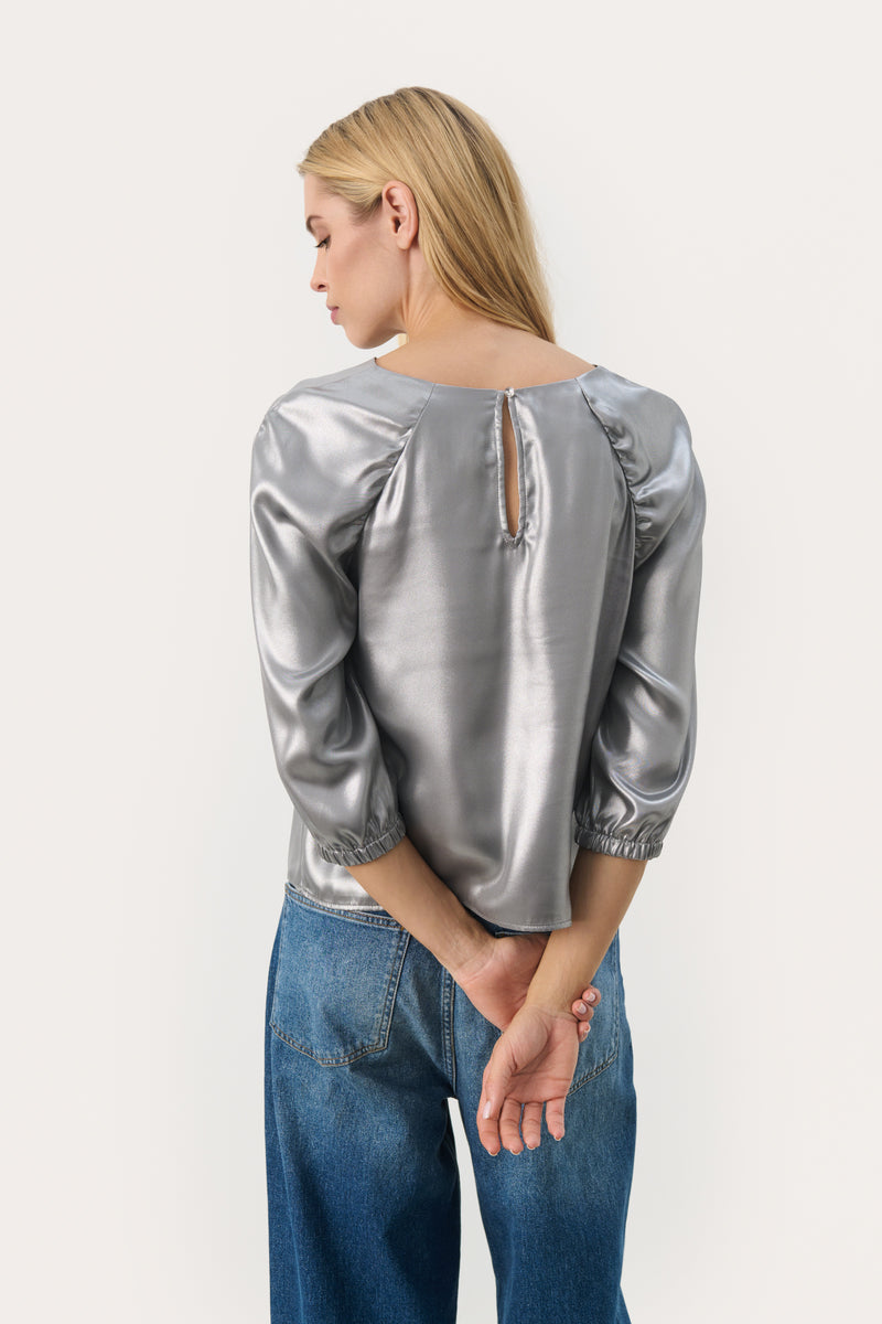 30309143 Silver Metallic Marica Blouse Part Two