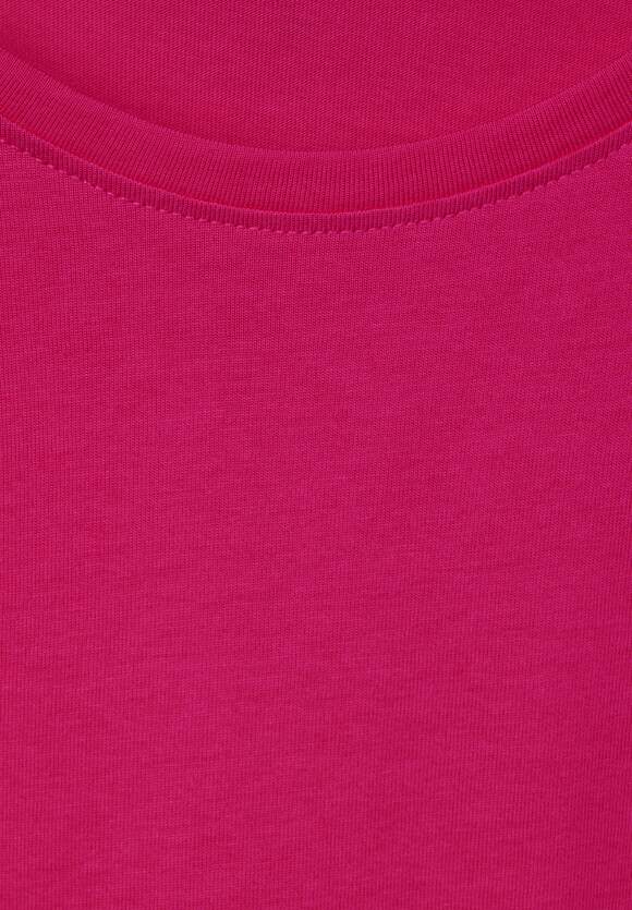 321132 Pink Sorbet Rib Shoulder T-Shirt CECIL