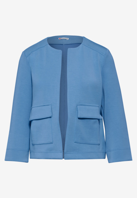 321942 MARINA BLUE Silk Feel Jacket Street One