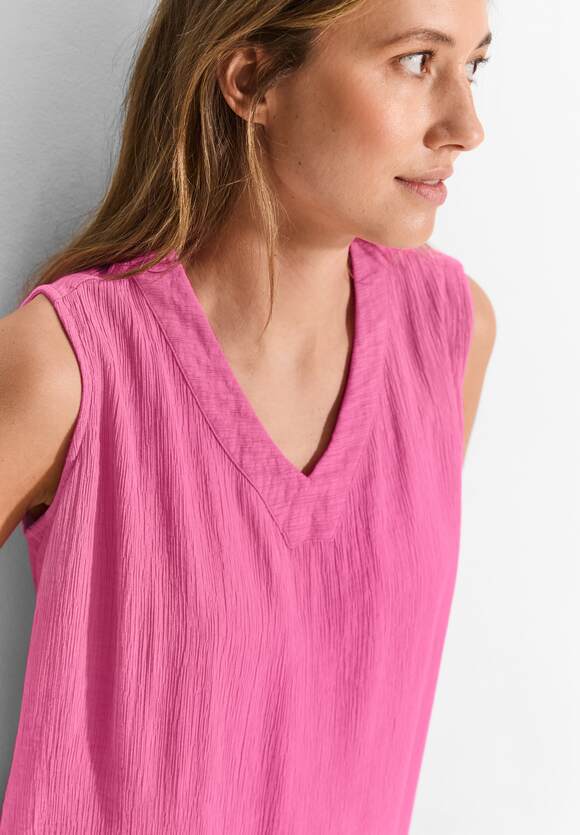 344777 Bloomy Pink Structure Blouse Top