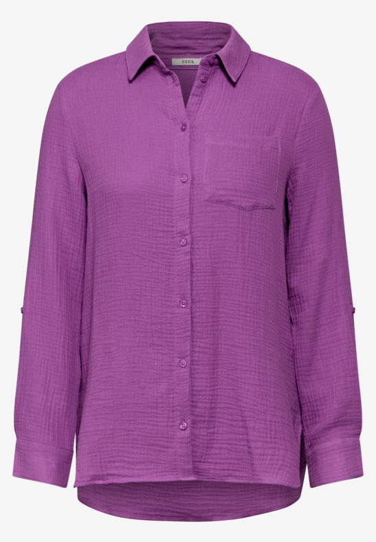 344980 Blouse Moules Violet Glacé CECIL