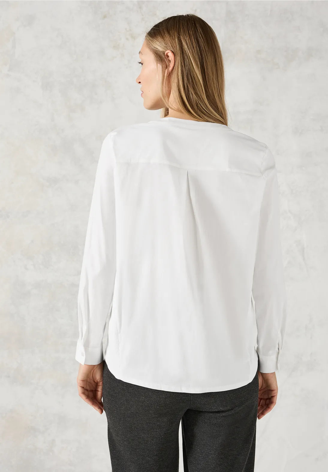 345126 VANILLA WHITE Mat Mix Shirt CECIL