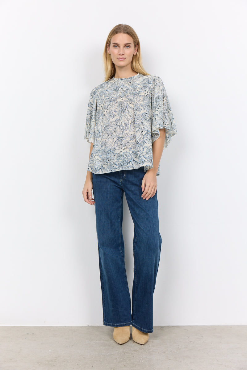 40766 Delph Blue Fatima Blouse Soya Concept