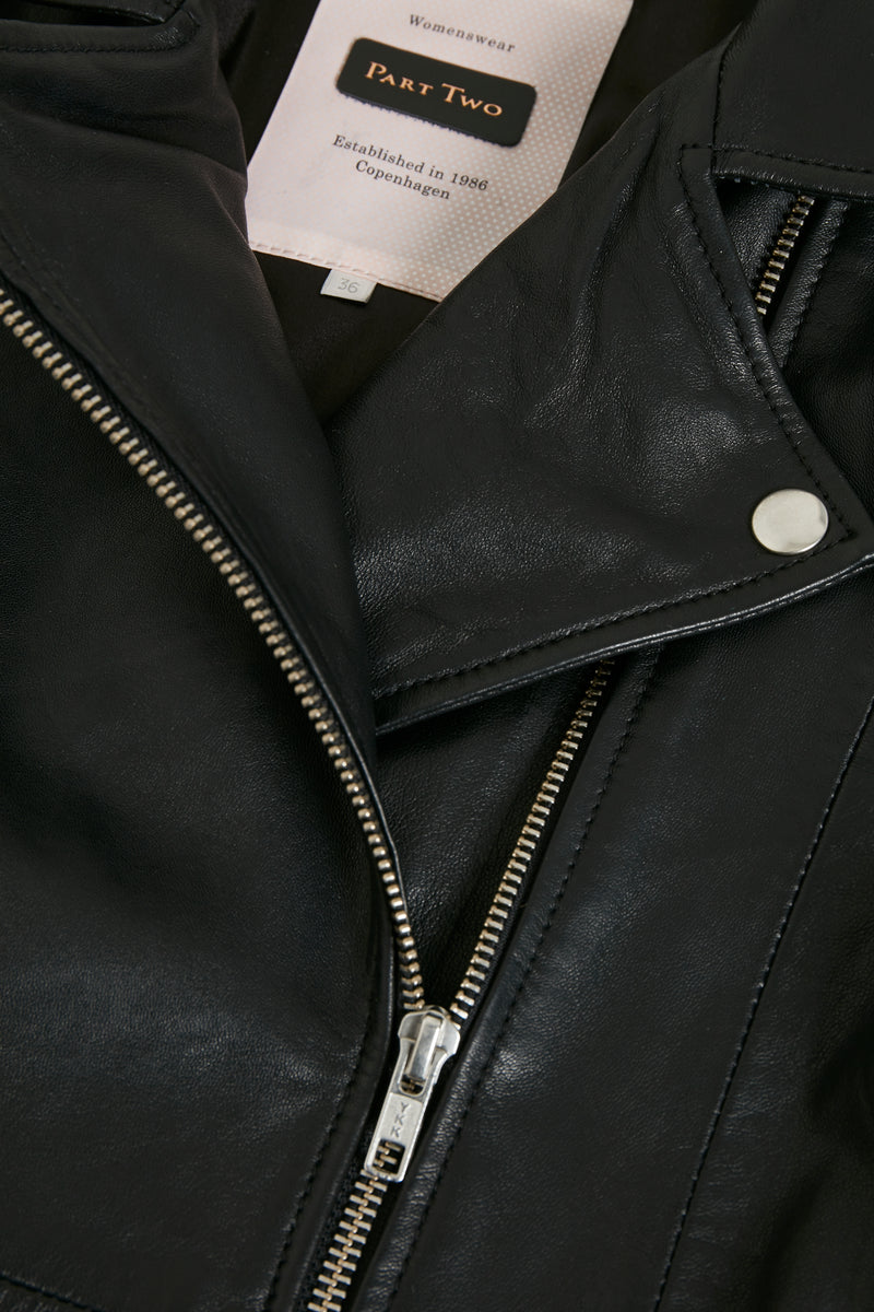 PART TWO Black Frances Leather Jacket 30305718