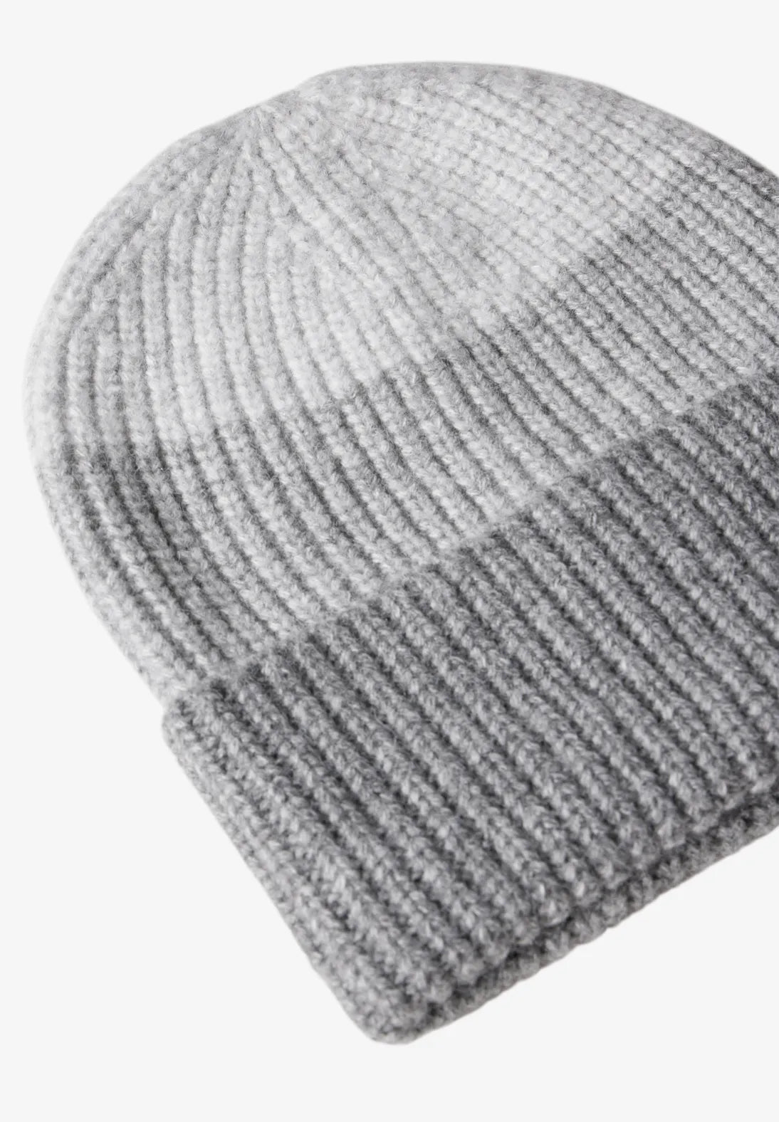 572593 Smooth Silver Melange Striped Melange Knit Cap CECIL