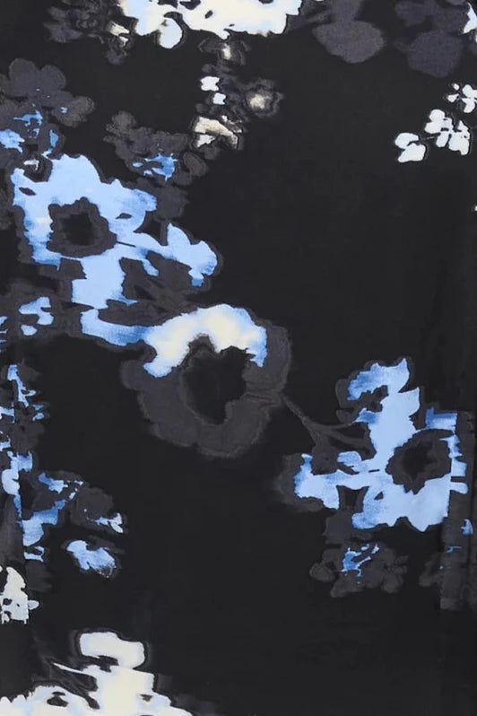 PART TWO Dark Navy Blurred Flower Lenda Shirt 30308873