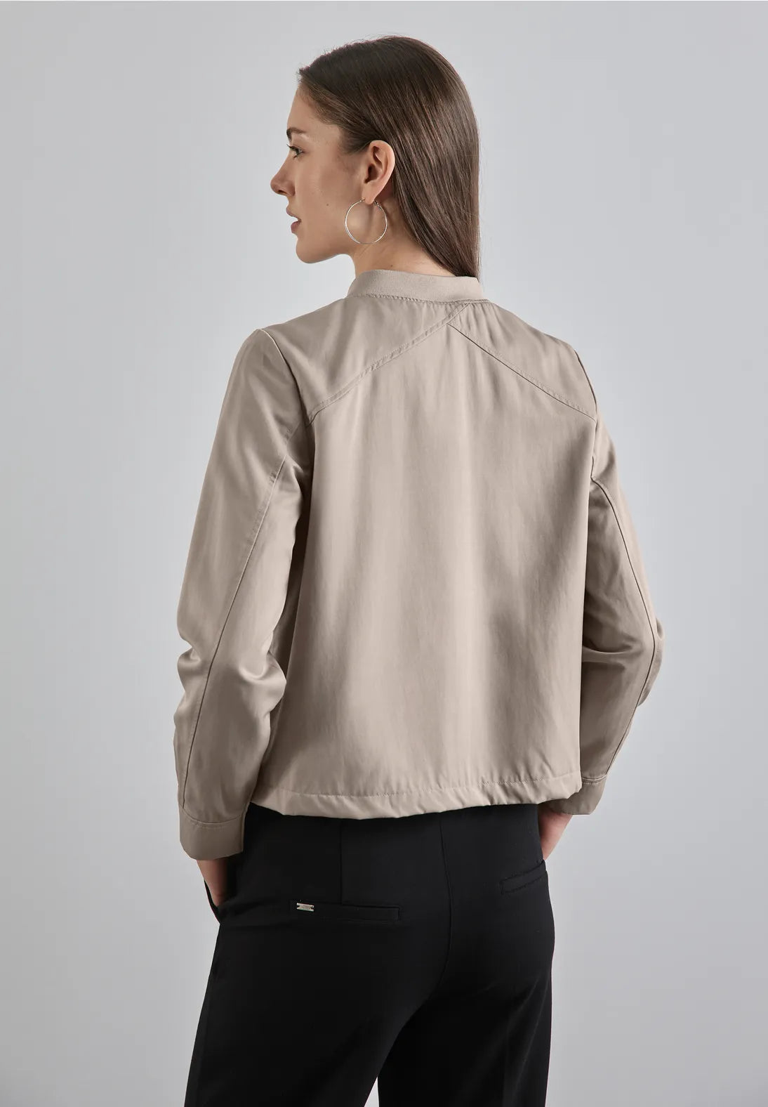 212414 Satin Bomber Jacket Street One