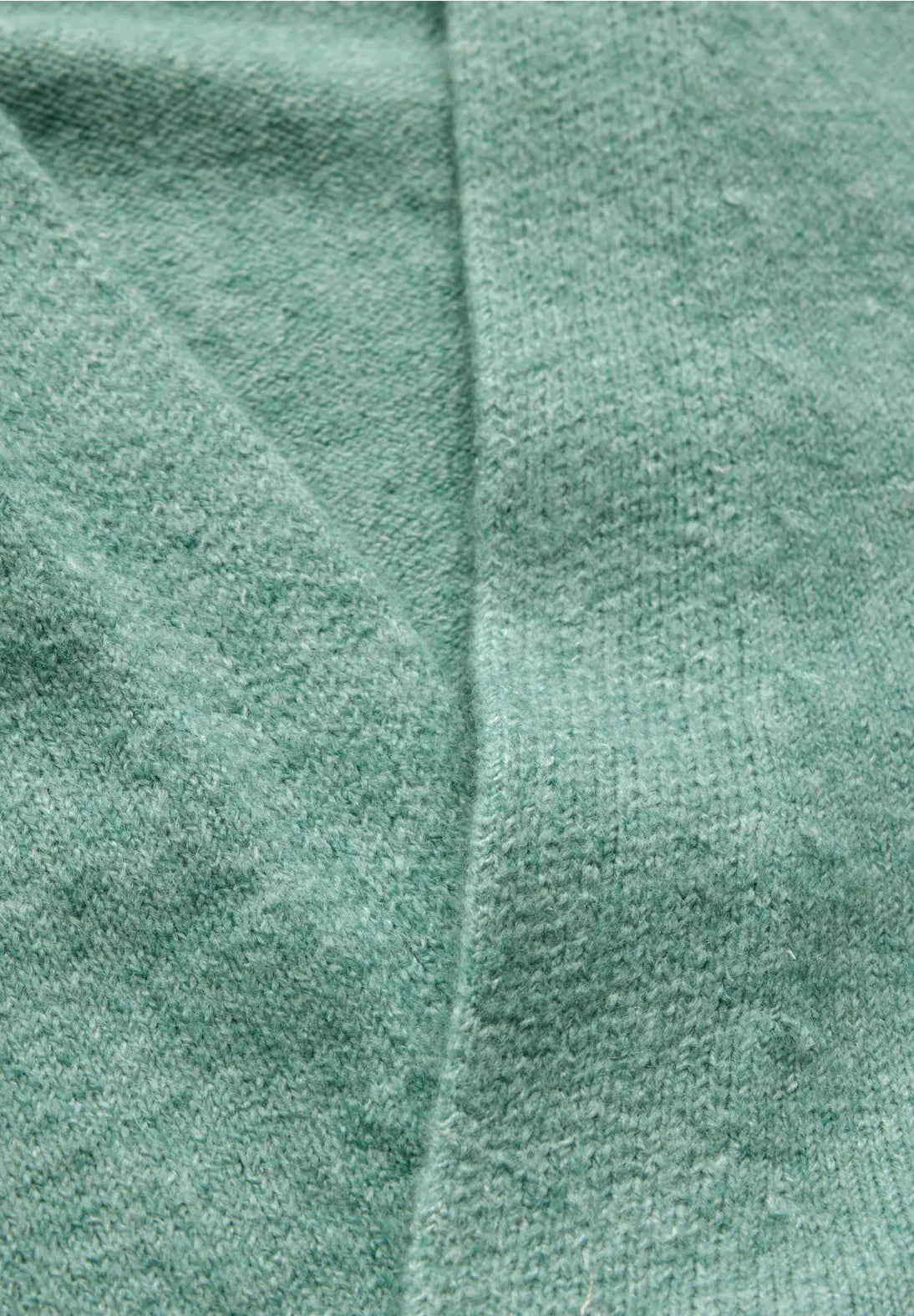 253842 Sunlit Green Melange Cosy Open Cardigan Street One