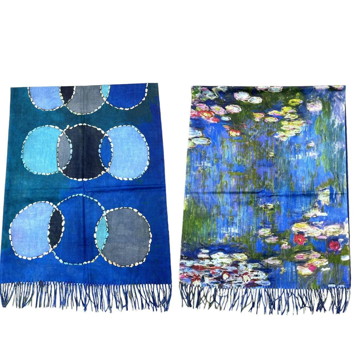 NB-SCARF ROYAL Waterlilies Scarf Best of Irish