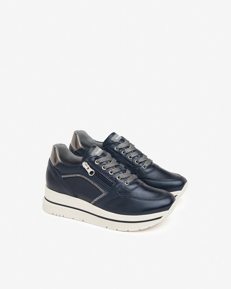 NeroGiardini Dark Navy Trainers I11556D