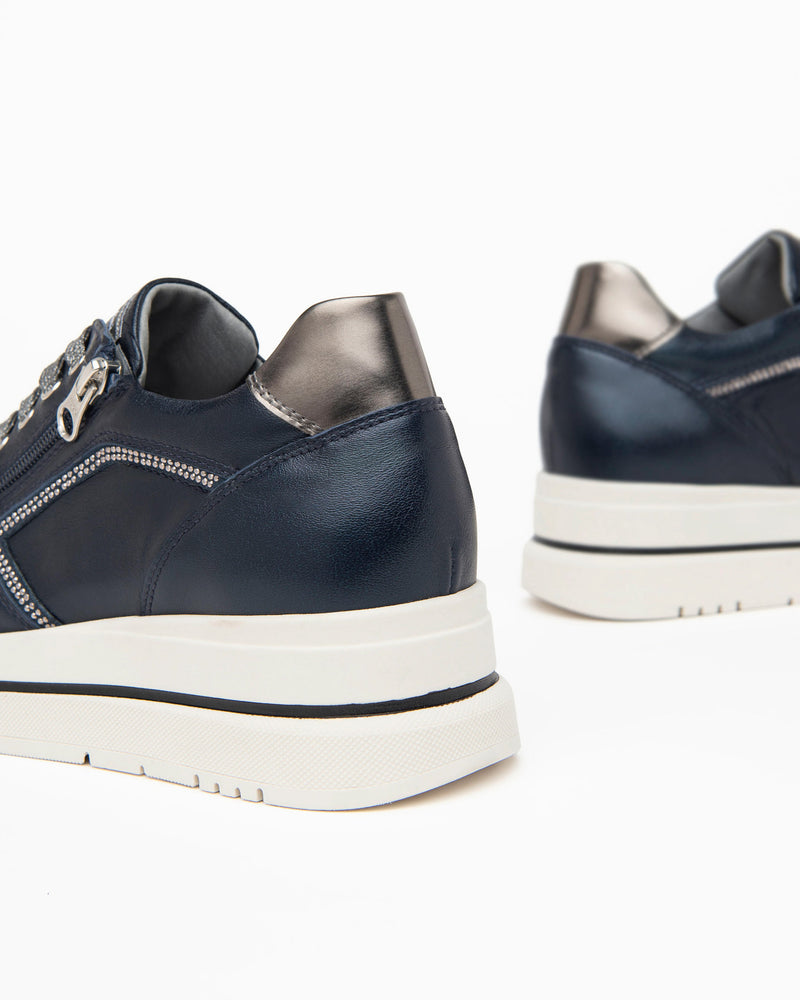 NeroGiardini Dark Navy Trainers I11556D