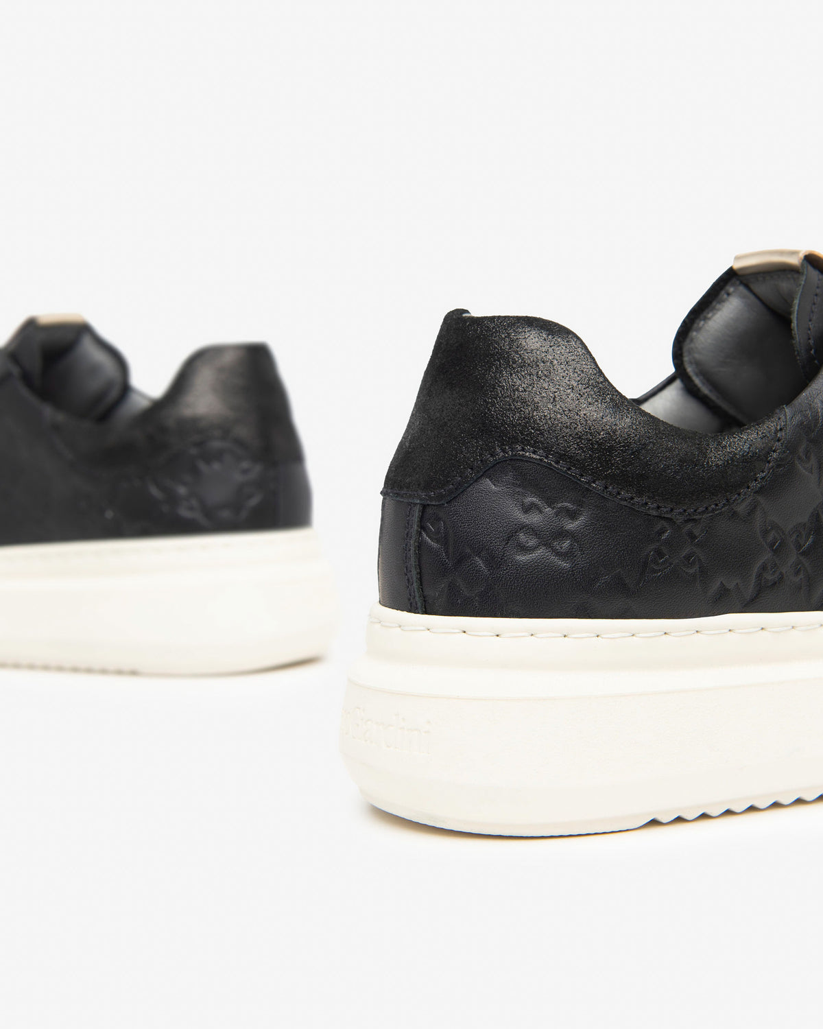 NeroGiardini Black Embossed Trainers I11590D