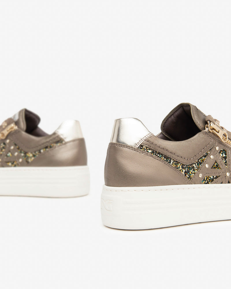 NeroGiardini Brown Embellished Trainers I11611D