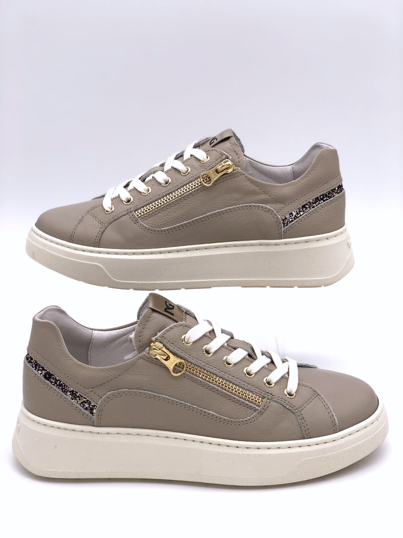 NeroGiardini Beige Side Zip Trainers I11600D